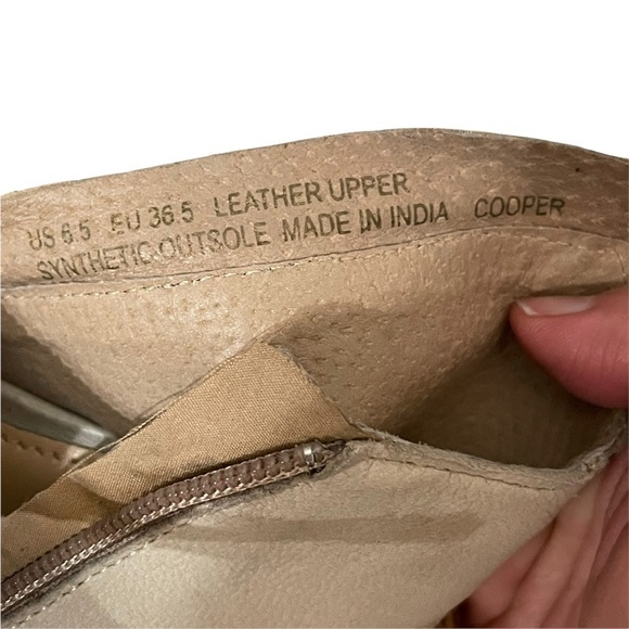 Sam Edelman Cooper Woven Leather Peep Toe Sandals Size 6.5 Block Heel - Picture 10 of 11